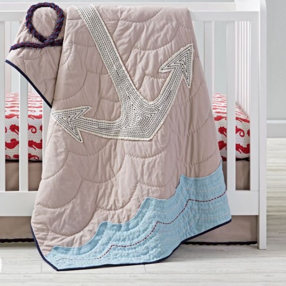 High Seas Land of Nod Nursery Blanket